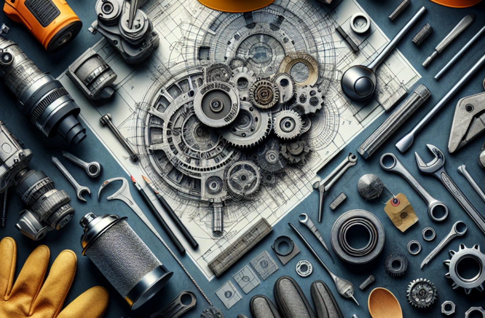 Engineers reviewing an industrial plant design